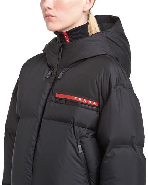 prada puffer jacket nylon